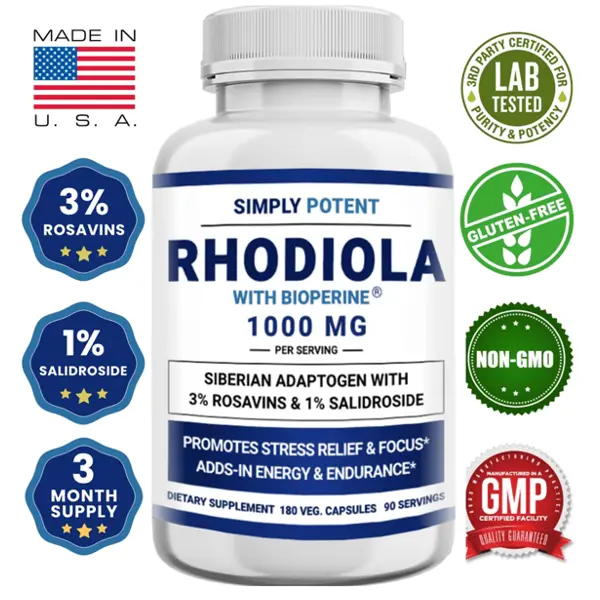 Simply Potent Siberian Rhodiola Rosea Capsules